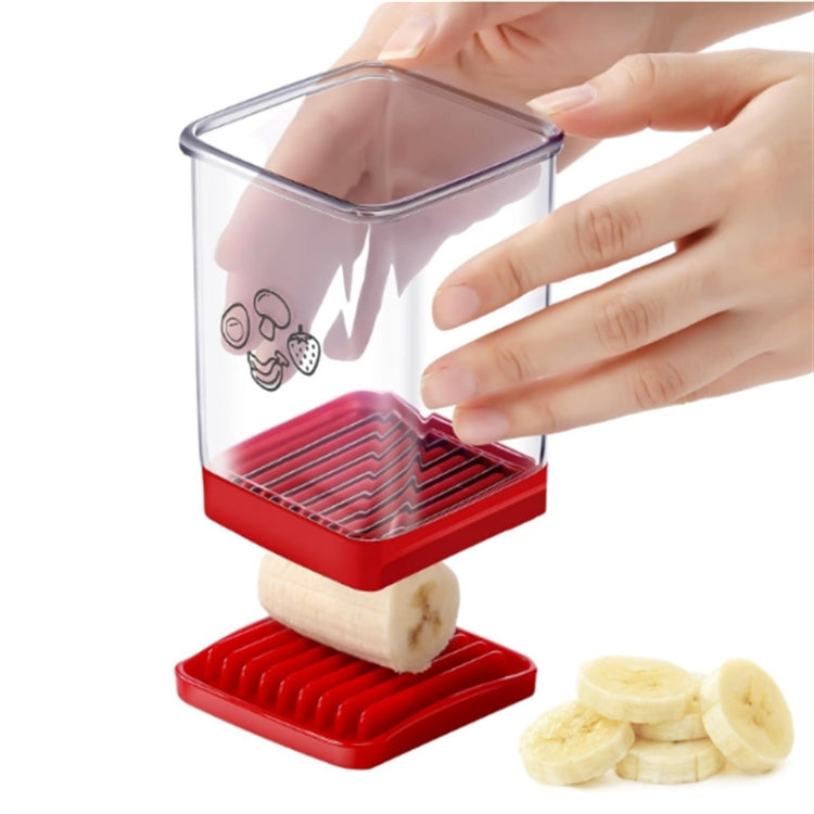 Fatiador Multifuncional de Frutas e Legumes para Cozinha Doméstica com Placa de Empurrar