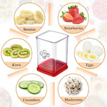 Fatiador Multifuncional de Frutas e Legumes para Cozinha Doméstica com Placa de Empurrar