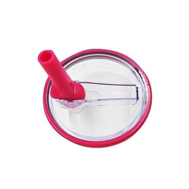 Peças de Substituição para Tampa com Palhinha Transparente para Stanley 40oz Adventure Quencher, Vermelho Rosa, Conjunto de 4 Peças Branco