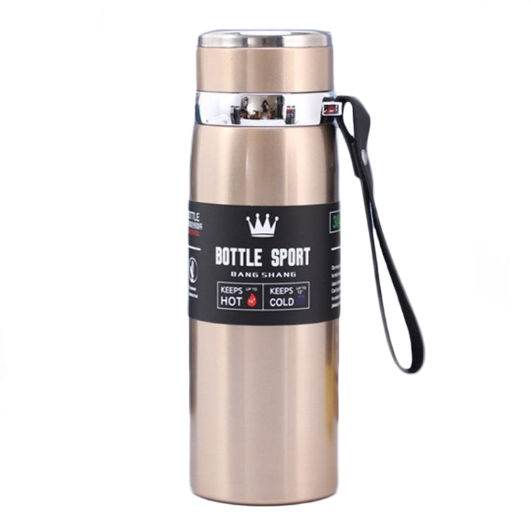 Caneca Isolada em Aço Inoxidável 316 Grande Capacidade Termo a Vácuo Garrafa de Água Isolada Portátil para Carro e Exterior, 800ml, 1000ml