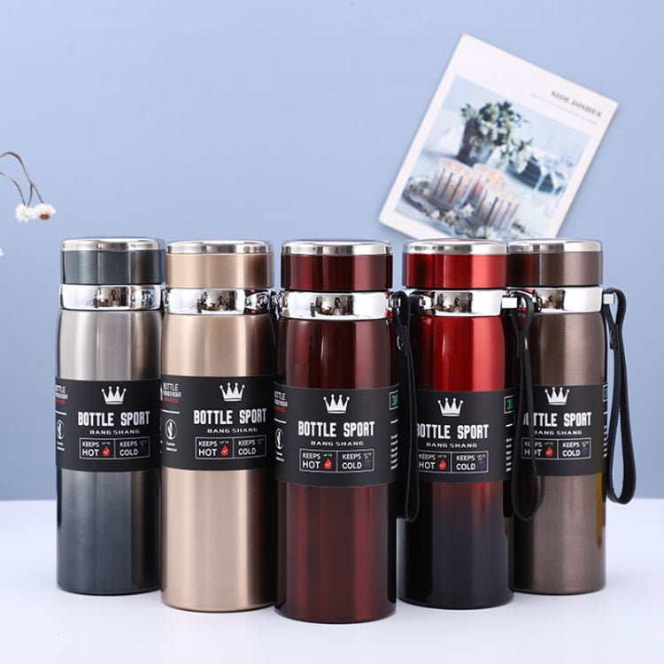 Caneca Isolada em Aço Inoxidável 316 Grande Capacidade Termo a Vácuo Garrafa de Água Isolada Portátil para Carro e Exterior, 800ml, 1000ml