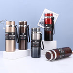 Caneca Isolada em Aço Inoxidável 316 Grande Capacidade Termo a Vácuo Garrafa de Água Isolada Portátil para Carro e Exterior, 800ml, 1000ml
