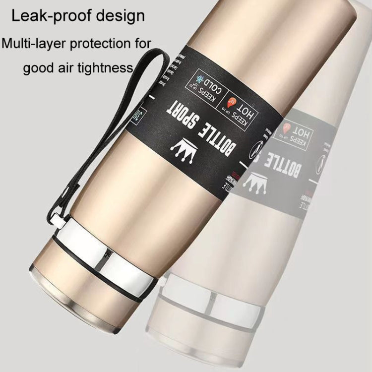 Caneca Isolada em Aço Inoxidável 316 Grande Capacidade Termo a Vácuo Garrafa de Água Isolada Portátil para Carro e Exterior, 800ml, 1000ml