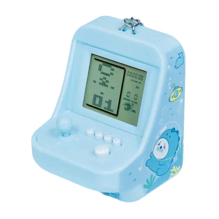 Chaveiro de Máquina de Jogos Arcade Portátil Infantil Mini Brinquedo de Blocos de Construção Presente
