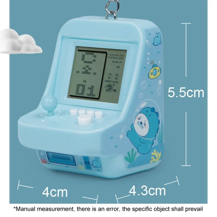 Chaveiro de Máquina de Jogos Arcade Portátil Infantil Mini Brinquedo de Blocos de Construção Presente