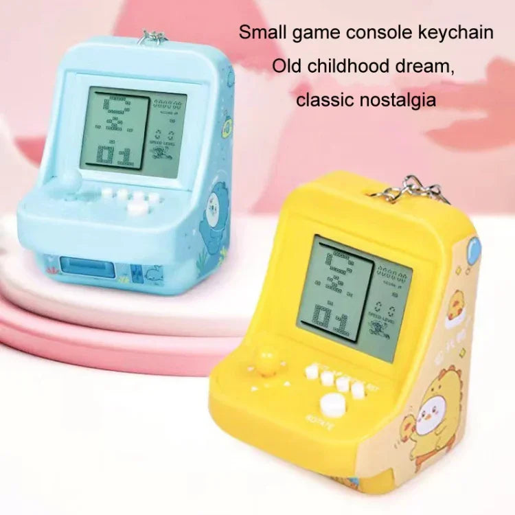 Chaveiro de Máquina de Jogos Arcade Portátil Infantil Mini Brinquedo de Blocos de Construção Presente