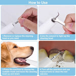 Limpador Ultrassónico de Dentes para Animais de Estimação Ferramenta Eléctrica de Limpeza Dentária para Cães Removedor de Tártaro Doméstico