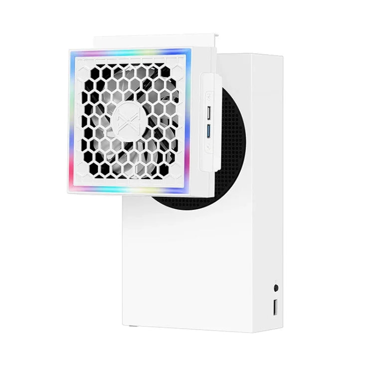 Ventoinha de Arrefecimento Lateral RGB com Luz Colorida para Consola XBOX Series S, Radiador, Para XBOX Series S