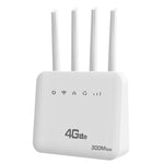 Roteador Plug-in Sem Fios 4G CPE WiFi6 Hotspot Sem Fios de Dupla Porta, Ficha EU, Para Europa / Ásia / África