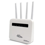 Roteador Plug-in Sem Fios 4G CPE WiFi6 Hotspot Sem Fios de Dupla Porta, Ficha EU, Para Europa / Ásia / África