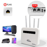 Roteador Plug-in Sem Fios 4G CPE WiFi6 Hotspot Sem Fios de Dupla Porta, Ficha EU, Para Europa / Ásia / África