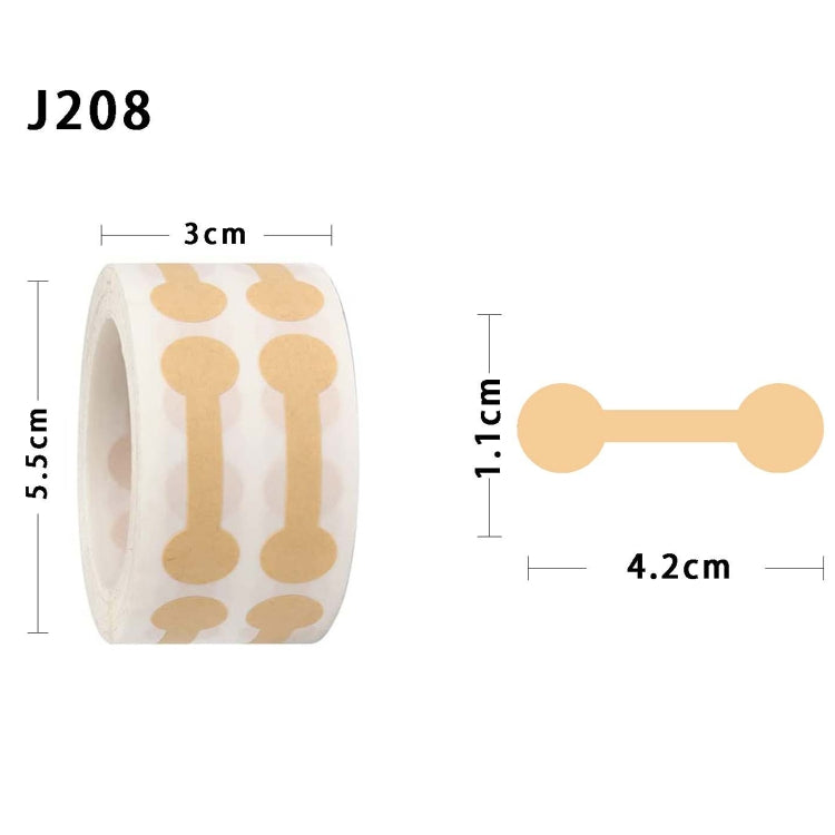 2 Peças de Etiquetas de Papel Kraft Natural para Decoração de Preço de Joias, J208, J209
