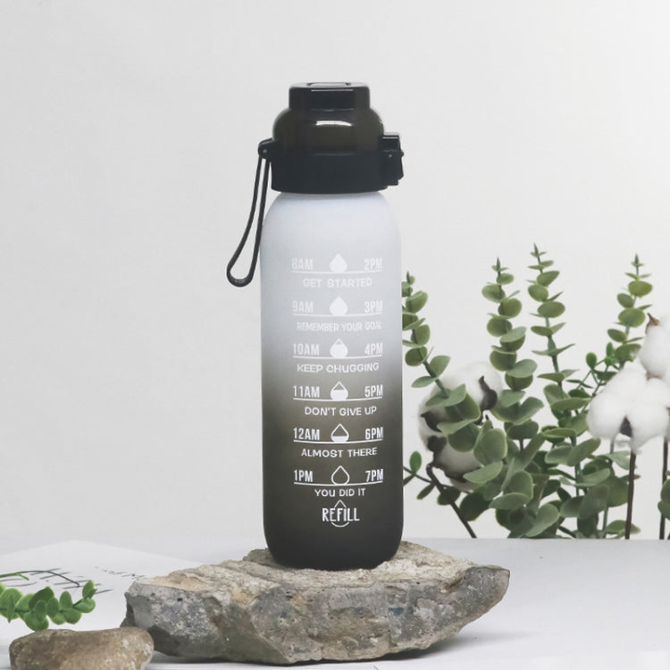 Caneca de Água Tritan de Grande Capacidade 1000ml com Cor em Gradiente para Desporto ao Ar Livre