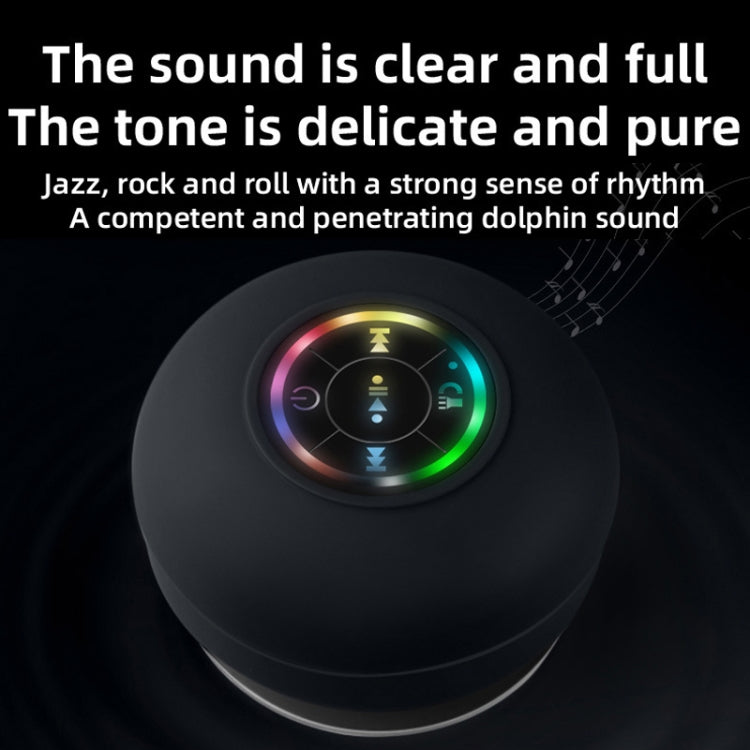 Coluna Bluetooth Portátil com Ventosa Grande à Prova de Água para Casa de Banho BT-07