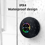 Coluna Bluetooth Portátil com Ventosa Grande à Prova de Água para Casa de Banho BT-07