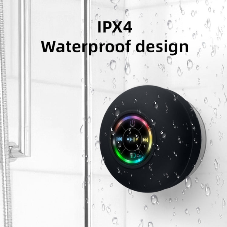 Coluna Bluetooth Portátil com Ventosa Grande à Prova de Água para Casa de Banho BT-07