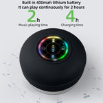 Coluna Bluetooth Portátil com Ventosa Grande à Prova de Água para Casa de Banho BT-07