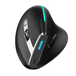 ZELOTES F36 Teclado Vertical Ergonómico com 9 Teclas, Programável, Duplo Bluetooth + Rato Sem Fios 2.4G, F36 (Branco), F36 (Preto)