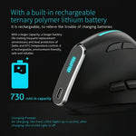 ZELOTES F36 Teclado Vertical Ergonómico com 9 Teclas, Programável, Duplo Bluetooth + Rato Sem Fios 2.4G, F36 (Branco), F36 (Preto)