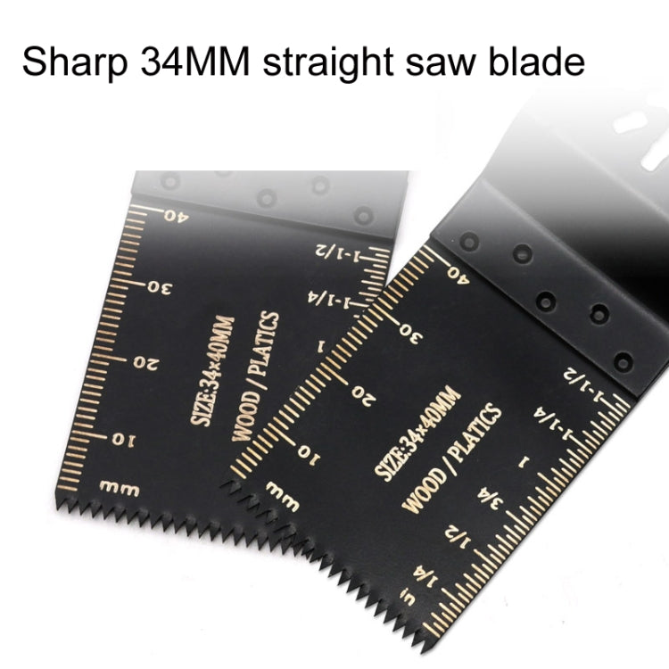 2pcs Trimmers High Carbon Steel Straight Saw Blade For Multi Tool, Small Teeth, 45mm Fine Teeth