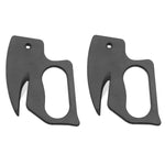2 peças Abridor de cartas com lâmina de aço inoxidável para corte de papel multiusos, Branco, Preto