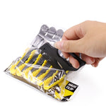 2 peças Abridor de cartas com lâmina de aço inoxidável para corte de papel multiusos, Branco, Preto