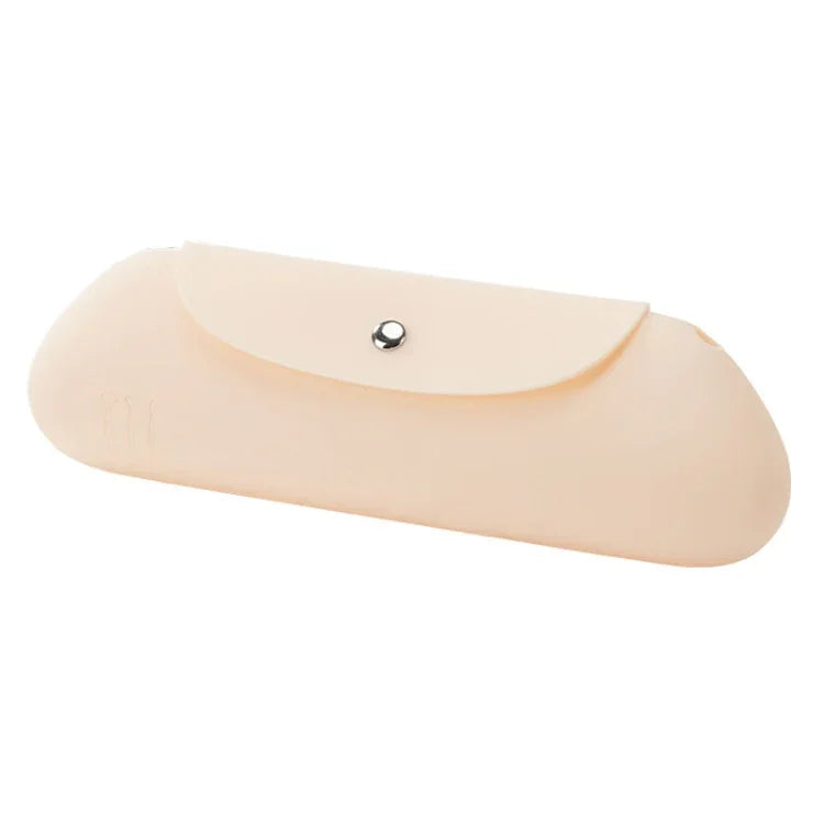 Bolsa de Armazenamento para Pincéis de Maquilhagem em Silicone Bolsa Portátil para Armazenamento de Viagem Organizador Cosmético de Grande Capacidade