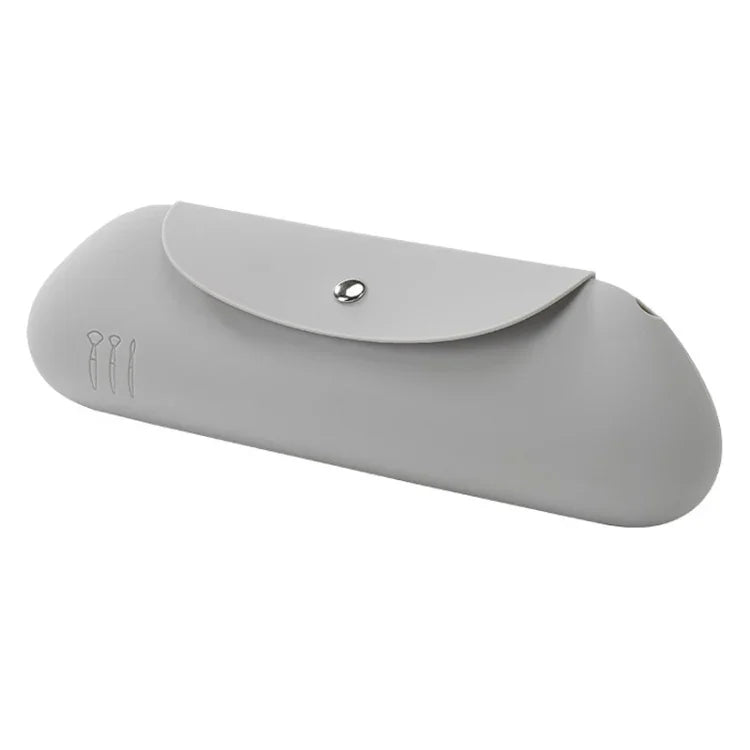 Bolsa de Armazenamento para Pincéis de Maquilhagem em Silicone Bolsa Portátil para Armazenamento de Viagem Organizador Cosmético de Grande Capacidade