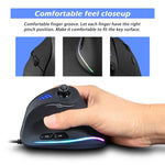 ZELOTES C18 Teclado Vertical Ergonómico com 11 Teclas RGB, Joystick Programável, Rato Gaming Com Fios, C18
