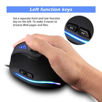 ZELOTES C18 Teclado Vertical Ergonómico com 11 Teclas RGB, Joystick Programável, Rato Gaming Com Fios, C18