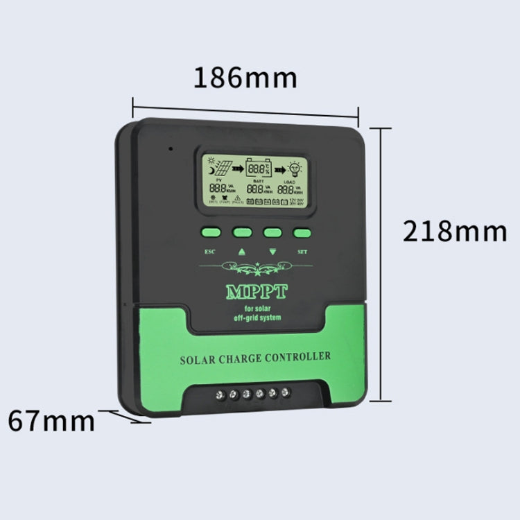 Controlador Solar Inteligente MPPT de Iluminação 12V/24V 60A, CM-D60, CM-D50