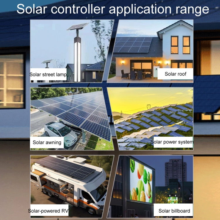 Controlador Solar Inteligente MPPT de Iluminação 12V/24V 60A, CM-D60, CM-D50