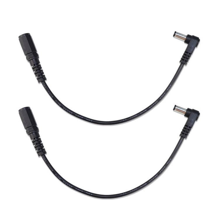 2pcs Cabo Adaptador DC 5.5 x 2.1mm Reto para Curvo Macho para Fêmea Extensão de Cabo de Alimentação, B1-2