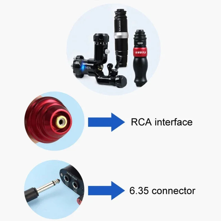 Cabo de Alimentação do Motor da Caneta de Tatuagem RCA para Cotovelo
