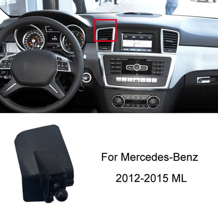 For Mercedes-Benz Left-Handed Drive Mobile Phone Holder Car Air Outlet Base, 05-10 ML, 06-17 R-Class, 08-10 C-Class, 08-12 S-Class, 09-10 B-Class, 11-13 C-Class, 12-19 B-Class, 12 GLK, 12-15 ML, 13-15 GLK, 14-15 E-Class/13-16 E-Class, 12-17 CLS        ...