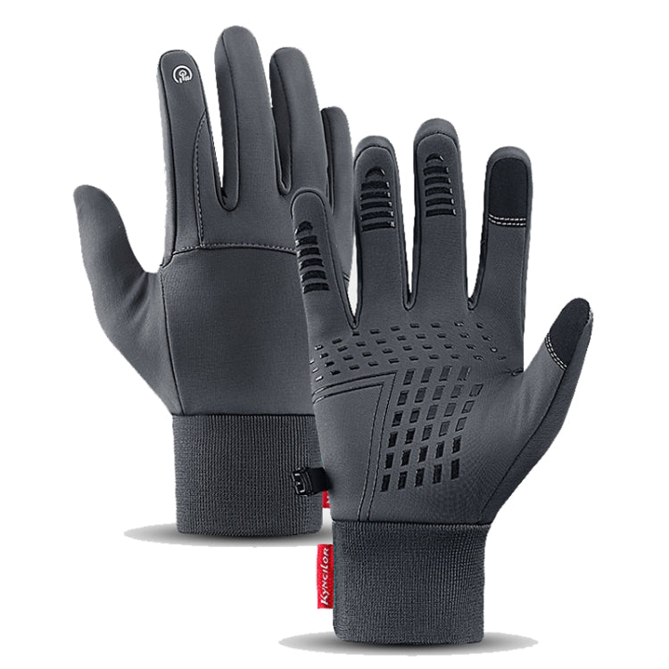 Luvas Impermeáveis para Ciclismo Quentes Kyncilor Luvas de Veludo Ultra-suave com Ecrã Tátil de Dois Dedos, M, L, XL