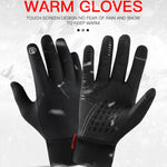Luvas Impermeáveis para Ciclismo Quentes Kyncilor Luvas de Veludo Ultra-suave com Ecrã Tátil de Dois Dedos, M, L, XL