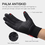 Luvas Impermeáveis para Ciclismo Quentes Kyncilor Luvas de Veludo Ultra-suave com Ecrã Tátil de Dois Dedos, M, L, XL