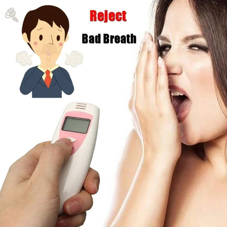 Detector de Mau Hálito Monitor de Teste de Gás de Odor, Versão em Inglês