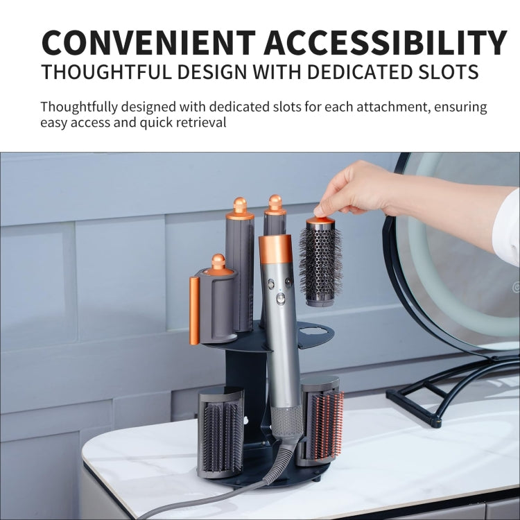 Suporte de Parede em Aço Carbono para Armazenamento de Ferro de Ondular Dyson Airwrap
