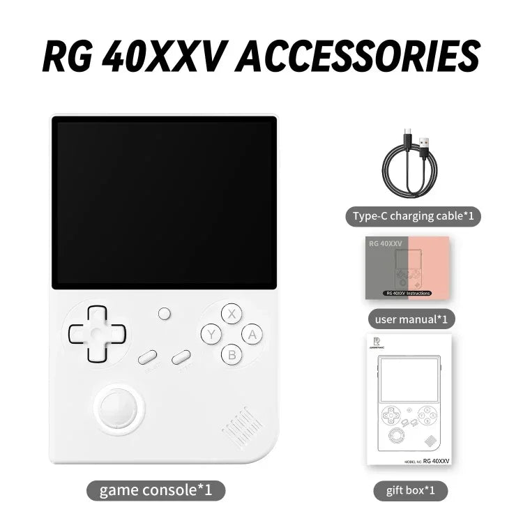 Consola de Jogos Vertical ANBERNIC RG40XXV com Ecrã HD e Joystick com Luz Ambiente, Consola Retro Portátil, 64GB, 64GB+128GB, 64GB+256GB