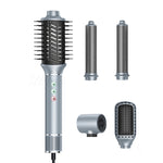 Pente de Ar Quente 5 em 1 Modelador Automático com Íons Negativos Secador de Cabelo, Cinzento Plugue UE, Cinzento Plugue UK, Cinzento Plugue US, Azul Dourado Plugue US, Preto Dourado Plugue UE, Preto Dourado Plugue UK