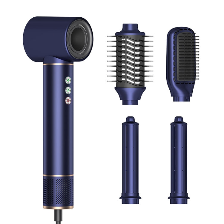 Pente de Ar Quente 5 em 1 Modelador Automático com Íons Negativos Secador de Cabelo, Cinzento Plugue UE, Cinzento Plugue UK, Cinzento Plugue US, Azul Dourado Plugue US, Preto Dourado Plugue UE, Preto Dourado Plugue UK