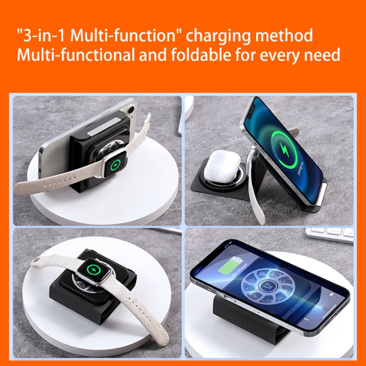 3-In-1 Magsafe Folding Wireless Charger Portable Wireless Fast Charging