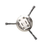 Roda de Capina de Arame de Aço Disco de Capina de Arame Torcido Acessórios para Lâmina de Cortador, 3-cabeças, 6-cabeças