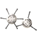 Roda de Capina de Arame de Aço Disco de Capina de Arame Torcido Acessórios para Lâmina de Cortador, 3-cabeças, 6-cabeças