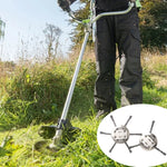 Roda de Capina de Arame de Aço Disco de Capina de Arame Torcido Acessórios para Lâmina de Cortador, 3-cabeças, 6-cabeças