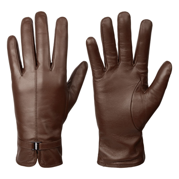 Luvas para Mulher em Pele de Carneiro com Forro de Lã Resistente ao Vento Quentes Luvas Grossas para Neve com Ecrã Tátil para Condução, S, M, L, XL
