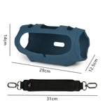 Capa de Silicone para Coluna JBL Xtreme 4 com Alça de Transporte Descompressora, Capa Protetora Portátil com Alça Preta, com Alça Azul, com Alça Verde