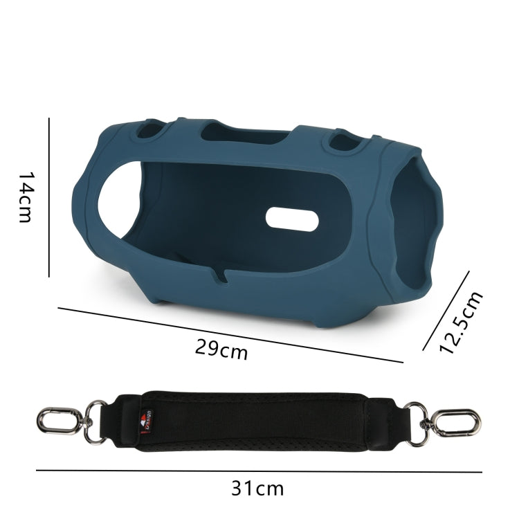 Capa de Silicone para Coluna JBL Xtreme 4 com Alça de Transporte Descompressora, Capa Protetora Portátil com Alça Preta, com Alça Azul, com Alça Verde